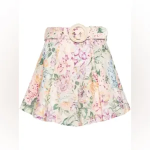 ZIMMERMANN Halliday Tuck belted linen shorts, Size 3 US 10, $649 thumbnail 12