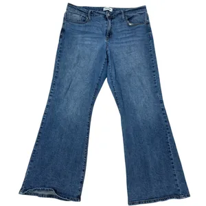 RSQ Flare Leg Jeans Medium Wash Y2K 90s Style Bootcut Denim Women's‎ Size 33 thumbnail 1
