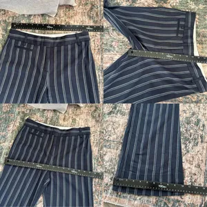Y2K Era BCBG Max Azria Pin Stripe Pants Navy Women's Size 0 thumbnail 5