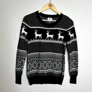 Old Navy Reindeer Faire Isle Crewneck Sweater thumbnail 4