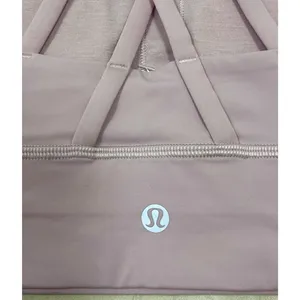 Lululemon Energy Bra Long Line Smoky Blush Pink Luxtreme Sport Bra Size 4 thumbnail 6