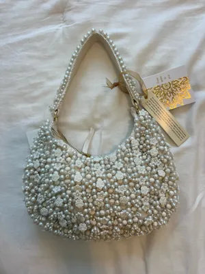 Beaded Bag White thumbnail 1