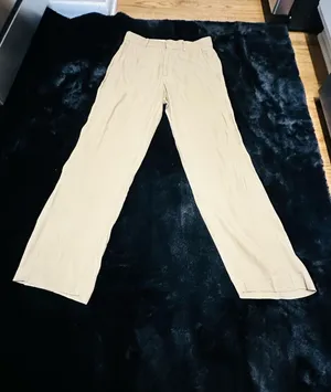 Zara Khaki Beige Wide Leg Trousers High Rise Straight Pants Size Small thumbnail 1