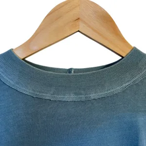 WE THE FREE Blue Distressed Washed Cotton Long Sleeve Tee T-Shirt Top - Sz Small thumbnail 3
