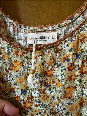 NWOT Natural Life green & brown floral maxi dress thumbnail 3