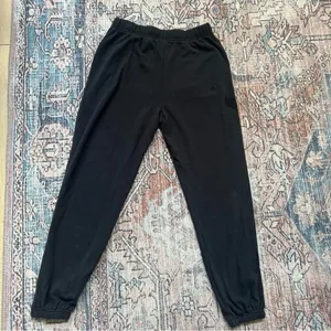 The North Face High Rise Black Women’s Jogger Sweatpants Size Medium Black Logo thumbnail 9