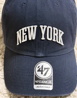 New 47 Brand New York Navy Blue Cleanup Hat thumbnail 3