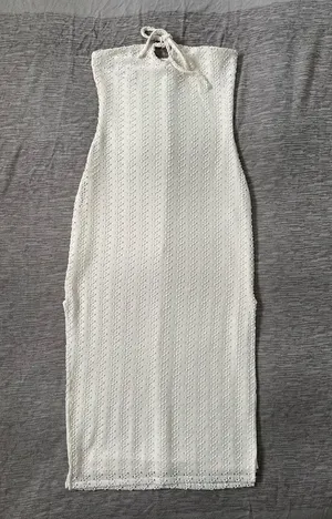 Forever 21 Strapless Crochet Midi Dress thumbnail 1