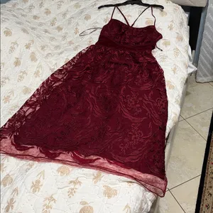 MSSP garnet velvet dress Red Size 6 thumbnail 4