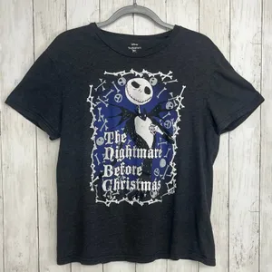 Disney Nightmare Before Christmas Jack Skellington Short Sleeve Crew T-Shirt thumbnail 1
