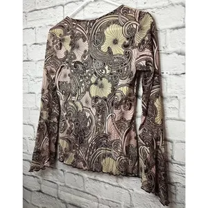 Vintage Y2K fairycore Route 66 boho top size S. thumbnail 4
