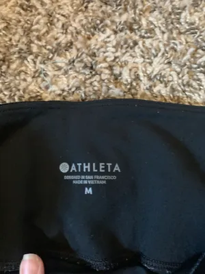 Athleta Elation Velvet Tight Black Medium thumbnail 5