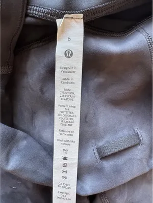 Lululemon Wunder Train High Rise 25” Diamond Dye Graphite Grey Size 6 NWT thumbnail 6