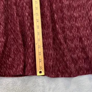 Anthropologie Swing Dress Knit Casual 3/4 Sleeve Pockets Maroon Size‎ Small thumbnail 8