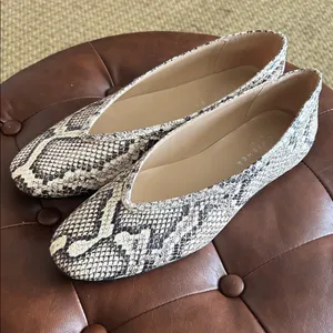 Marc Fisher Women's Snake-Print Ballet Flats - Neutral thumbnail 3