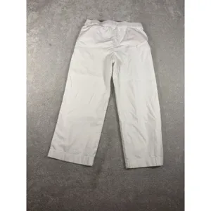 vineyard‎ vines womens white linen pull on pants Cropped Pockets thumbnail 5