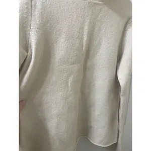 VTG Abercrombie & Fitch SWEATER Off-White Size L TURTLENECK Made in Hong Kong thumbnail 4