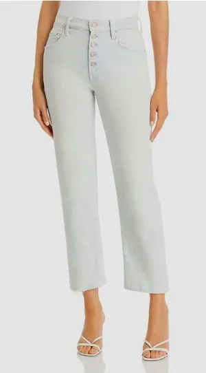 MOTHER the pixie tomcat ankle High-Rise Jeans pina colada paradise wash 25 thumbnail 1