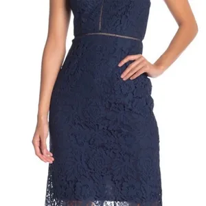 ASTR the Label Navy Lace Dress Size XS thumbnail 4