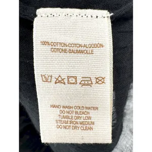 Free People Aztec Beaded Embroidered Bib Dress‎ Black Boho Festival Cotton Sz 4 thumbnail 6