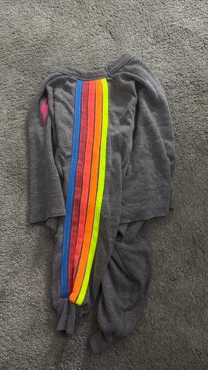 Aviator Nation Sweatshirt Cropped Neon thumbnail 3
