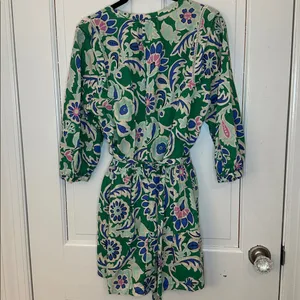 Zara Multicolor Floral Long‎ Sleeve Dress size S EUC thumbnail 4