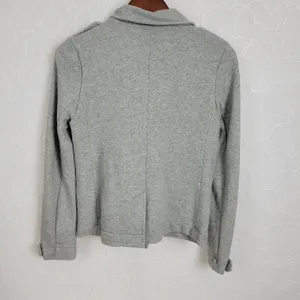 Gap Women's Coat Jacket Medium Gray Double Breasted Button Pockets Lined thumbnail 2