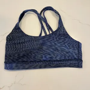 Lululemon Women's Blue Strappy Sports Bra thumbnail 1