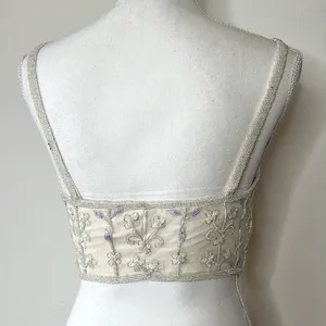 Vintage Silk Beaded Top Purple thumbnail 4