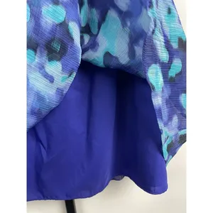 Banana Republic Blue Chiffon‎ 100% Silk Sweetheart Neck Strapless Dress Size 8 thumbnail 5