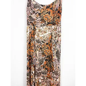 Free People Forever Yours Smocked Slip Maxi Dress Small Brown Black Floral Boho thumbnail 10