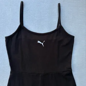 Puma Black Evide Unitard Graphic Bodysuit Romper Tank Top Shorts thumbnail 4