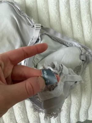 aerie Lace padded Bralette in Light Gray thumbnail 4