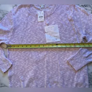 NWT J Crew Women's Lilac Purple Beach Sweater Crew Pullover Coastal Casual S thumbnail 6