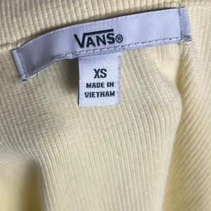 Vans Women's XS Cassie Polo Pale Yellow Casual V-neck Ribbed Skater Casual‎ thumbnail 5