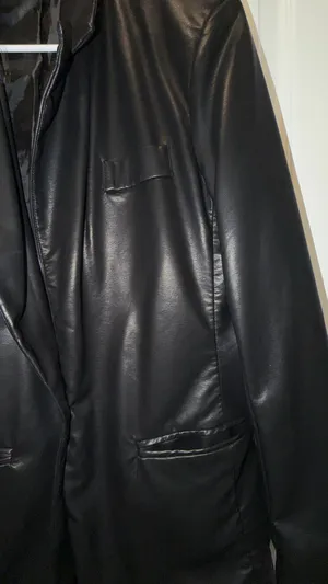 Windsor black faux leather blazer in size M #blazer #fauxleather thumbnail 4