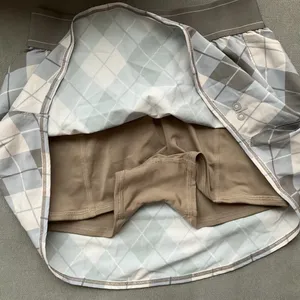 Alo Yoga Argyle Match Point Tennis Skirt Gravel/Titanium XXS thumbnail 5