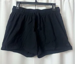 Champion Black Athletic Stretchy Waistband Cotton Shorts thumbnail 1