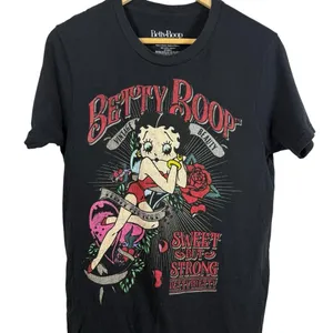 VINTAGE Y2K Betty Boop Women’s Graphic Tee in Black Multi Size M thumbnail 5