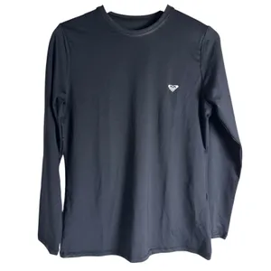 Roxy Enjoy Waves Long Sleeve Crewneck Black Lycra Rashguard Swim Top Size Small thumbnail 3