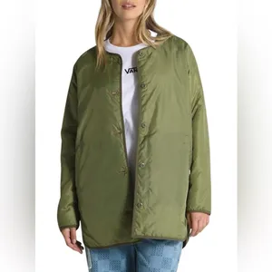Vans Peake Quilted‎ Liner Coat reversible Jacket Womens medium thumbnail 4
