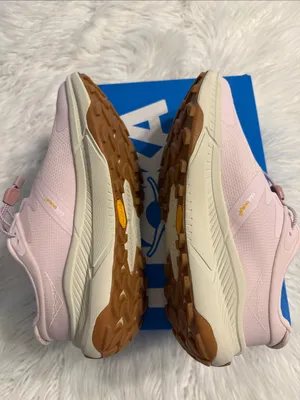 Hoka Transport Pale Pink /Lilac Trail Sneakers with Cream Midsole size 7 thumbnail 3