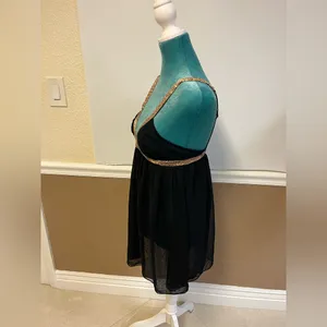 Victoria’s Secret Y2K Pink Gold‎ Label Babydoll Black Sheer Leopard Print Size S thumbnail 4