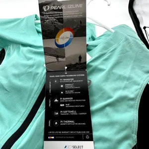 Pearl Izumi Select Cycling Jersey Athletic Top Full Zip Colorblock Mint XL NWT thumbnail 3
