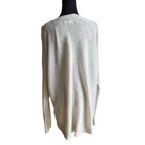 Lou & Grey Oatmeal Cotton Sweater Large Lightweight Coastal Beach Cover Up thumbnail 5