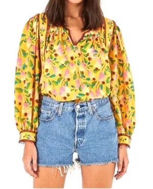 Farm Rio Cashew Blouse S thumbnail 1