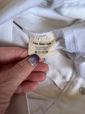 Lisa Says Gah White Jeans size 25 thumbnail 4