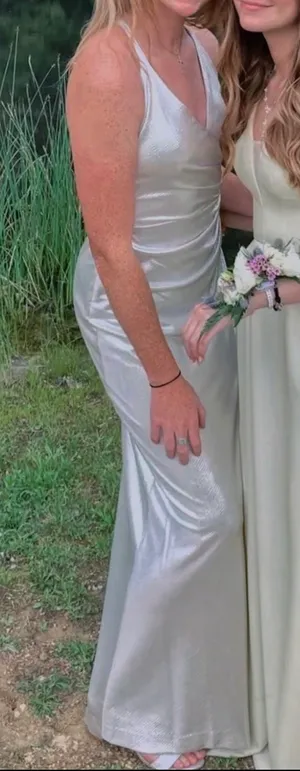 Prom Dress Silver thumbnail 1