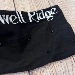 Jewell Ridge Womens XL Black Graphic Ruffle Hem Rhinestone Long Sleeve‎ Tee thumbnail 11
