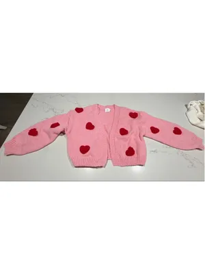 NEW Luna Ivy Anthropologie Pink Cardigan Sweater S thumbnail 3
